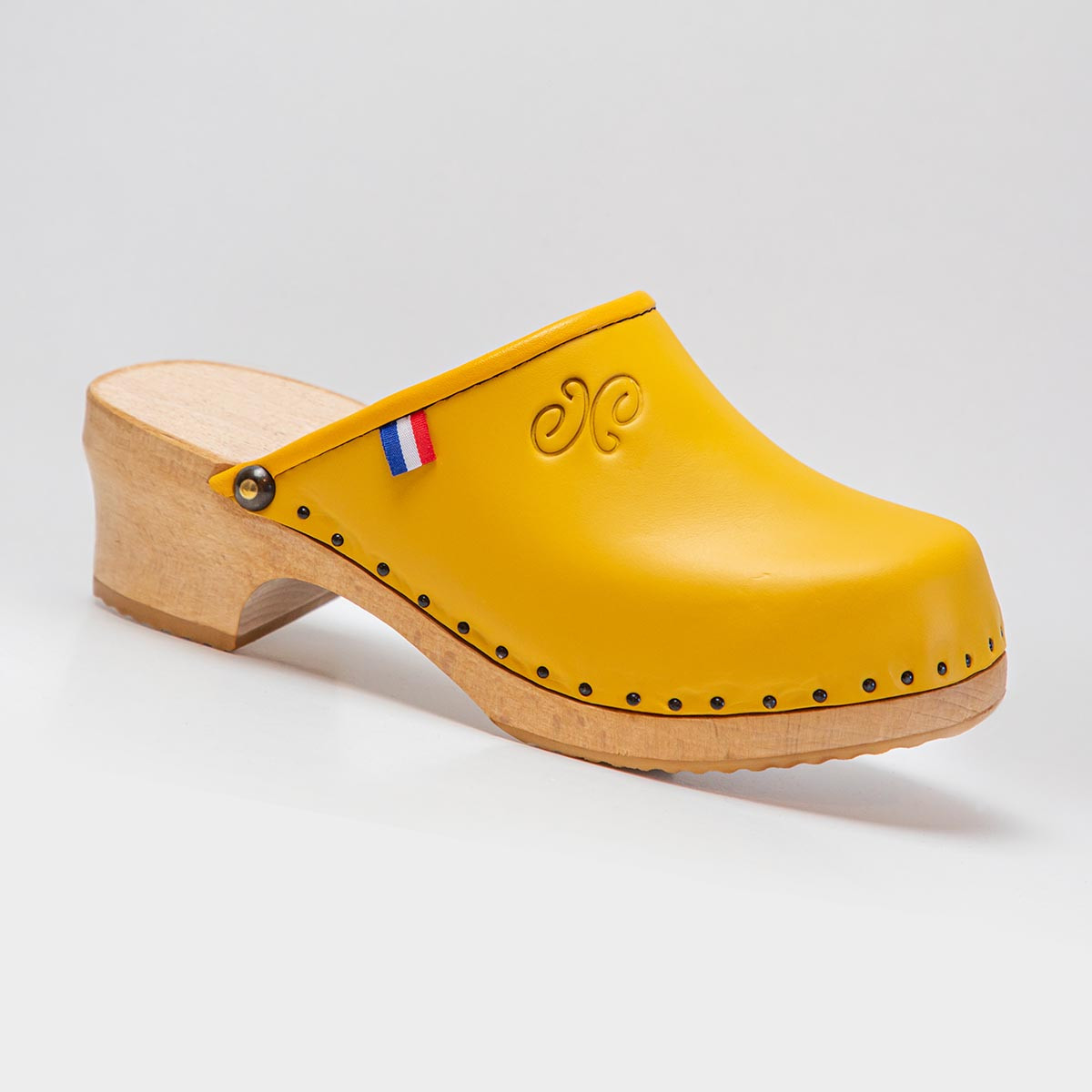 Sabots cuir Jaune